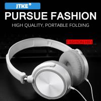 【Undine earphone】JTKE หูฟังสายเสียง HD,หูฟังครอบหูชุดหูฟังเบสไฮไฟหูฟังเสียงเพลงสเตอริโอชุดหูฟังแบบปรับได้ยืดหยุ่น