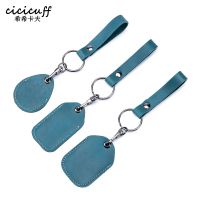 【cw】 Leather Keychain Doorlock Access Tags Keyfob Tokey Tag ID Card ！