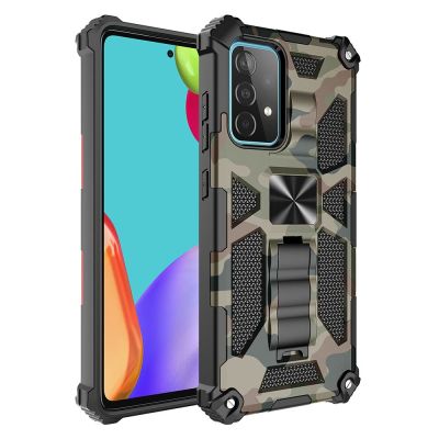 Rugged Armor Case For Samsung Galaxy S20 S21 Note 20 A12 A22 A32 A42 A52 A72 A82 A51 A71 Cell Phone Cover Camo Shockproof Stand Replacement Parts