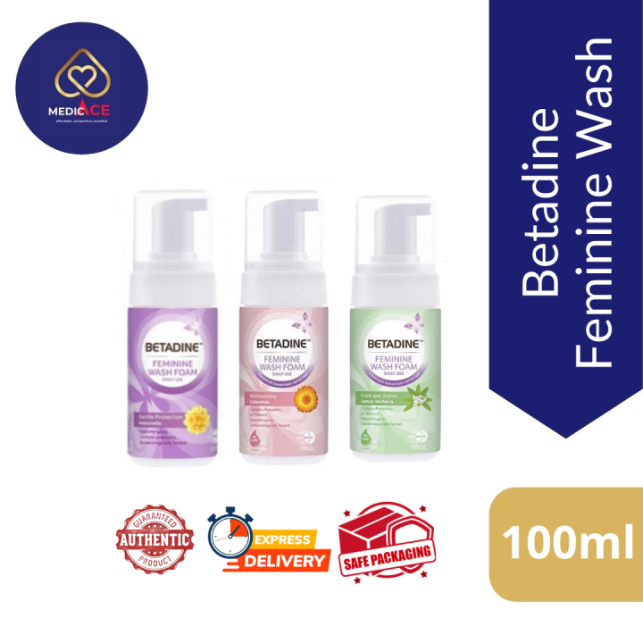 Betadine Feminine Wash Foam 100ml (Gentle Protection Immortelle