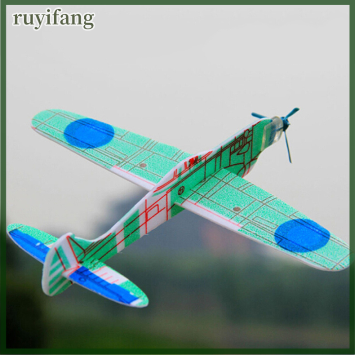 ruyifang-19ซม-มือโยนบินเครื่องร่อนเครื่องบินโฟมเครื่องบินปาร์ตี้ถุงเติมของเล่นเด็ก