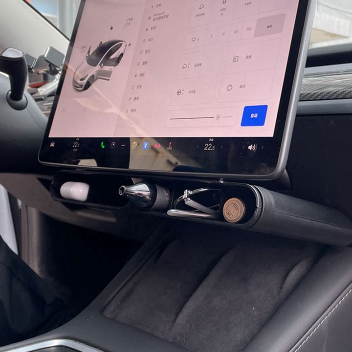 central-control-panel-storage-box-navigation-screen-lower-storage-box-car-under-center-console-screen-storage-tray-for-tesla-model-3-y-car-interior-accessories