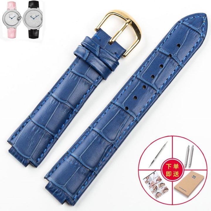 hot-sale-substitute-blue-ball-watch-leather-strap-folding-buckle-male-and-female-convex-10-12-14mm-accessories