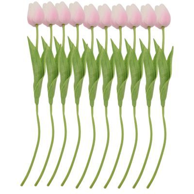 10pcs Tulip Flower Latex Real Touch for Wedding Bouquet Decor Best Quality Flowers (pink tulip)