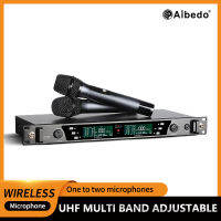 U339 Professional ไมโครโฟนไร้สาย UHF หนึ่งถึงสองตัวรับสัญญาณไร้สายอัตโนมัติ สำหรับโอกาส K การประชุม การแสดง