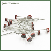 JointFlowers JointFlowers 30ชิ้นตัวต้านทานไวแสง LDR CDS 5มม. ขึ้นอยู่กับแสงเซ็นเซอร์วัดความต้านทานไฟ GL5516 Arduino