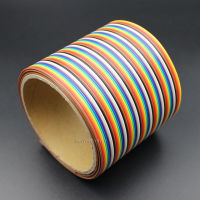 5เมตร/ล็อตพรีเมี่ยมมาตรฐาน1.27มม. Pitch 64 Pins Flat Rainbow Ribbon Cable Wires