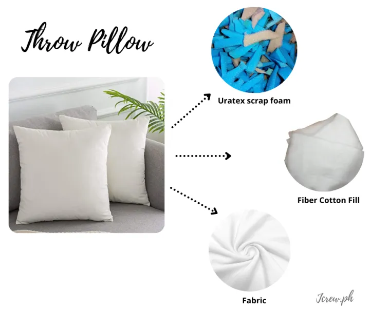 Throw pillow Uratex Scrap fill Lazada PH