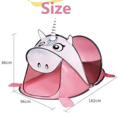 Forever Star Kids Tent Portable Foldable DinosaurUnicornPanda Picnic tent Childrens Play Tent Outdoor Play