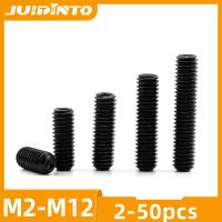 【cw】 JUIDINTO 2-50pcs Hexagon Socket Set Screw M2-M12 Cup Grub Carbon Headless Screws 1