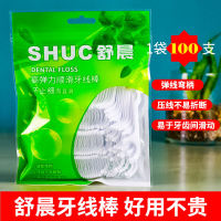 Shuchen Dental Floss Household Toothpick Ultra-Fine High Elasticity Smooth Household Care Dental Floss Portable Dental Floss 500 PCs