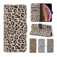 ∏ Case For Samsung Galaxy S23 S22 S21 S20 S10 Plus Ultra S9 Leather Leopard Flip Book Wallet Case For Samsung Note 20 10 Cover