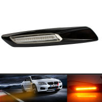 2ชิ้น LED แบบไดนามิกเลี้ยวไฟเครื่องหมายด้านข้างโคมไฟสัญญาณไฟสำหรับ BMW E61 E39 E81 E82 E93 E60 E90 E91 E92รถจัดแต่งทรงผม