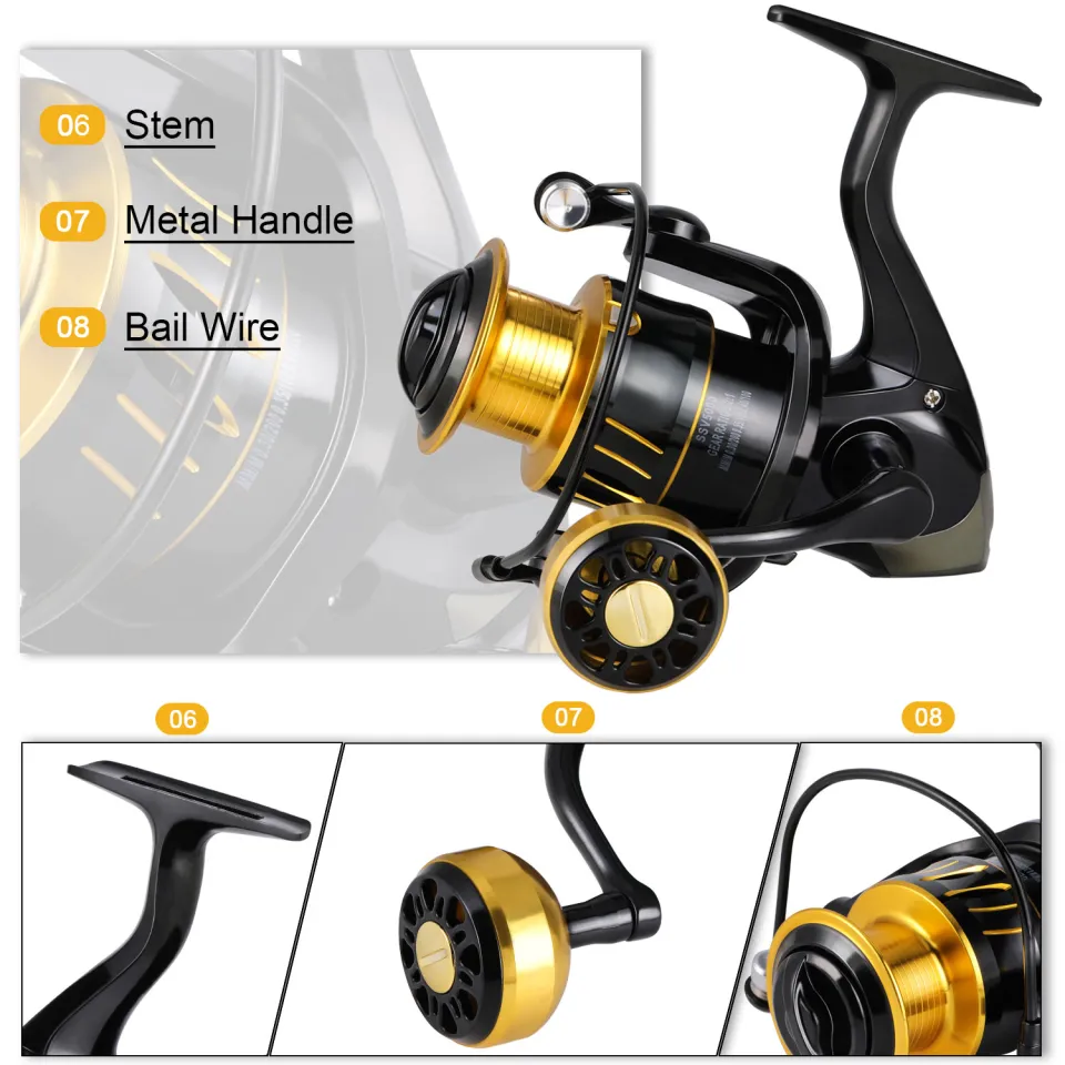 Fishing Reel Super Smooth Light Weight-Full Metal Body Mod 5000SW