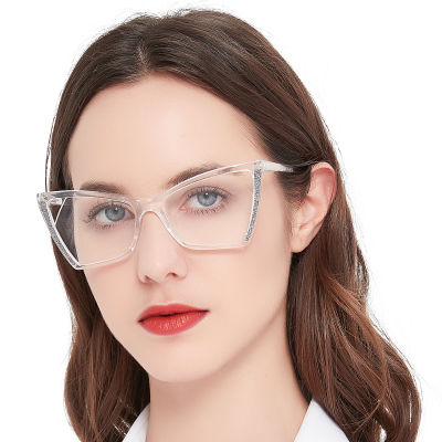 MARE AZZURO Stylish Cat Eye Reading Glasses Women Luxury Brand Clear Lens Eyewear Presbyopia Oversized Readers 1 1.5 2 2.5 3 3.5