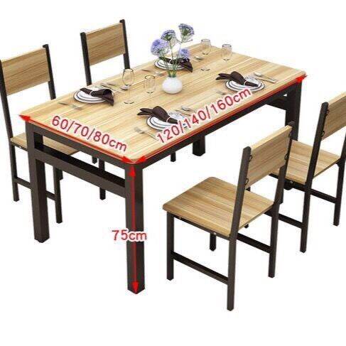 Modern Small Apartment Home Simple Dining Table and Chair Dining Table