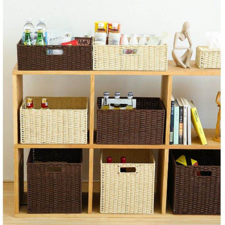 rattan-basket-bakul-rotan-organizer-storage-rotan-pantry-ratan-rotten-ratten-basket-bakul-picnic-rotan-water-hyacinth-basket-bakul-rotan-bertutup-bakul-rotan-besar-seagrass-basket-square-drawer-basket