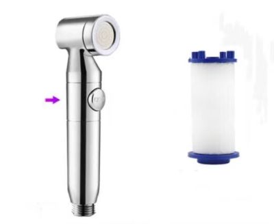 New Universal Toilet Pressurizer with Filter One-key Stop Water Toilet Spray Faucet Bidet Toilet Nozzle Flusher 2021 H8149