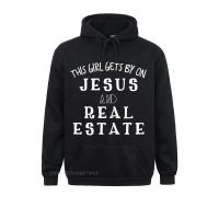 Hoodies Sportswears Womens This Girl Gets By On Jesus And Real Estate Realtor Hoodie Hoodie Father Day Student Crazy New Size Xxs-4Xl