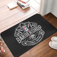 〖Cozyroom shop〗 Barber Shop Sign Entrance Doormat Decor Non Slip Welcome Mats for Home Kitchen Washable Bathroom Floor Mat Balcony Rugs