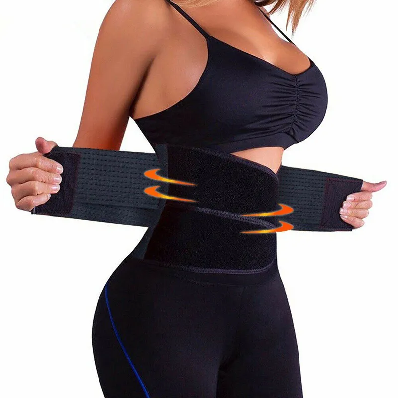 USA WAIST TRAINER HOT BELT POWER​ Waist Trainer Body Shaper Weight Loss  Trimmer Belt Shaper Slimming