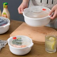 ☬۩ Soup Bowl Winter Insulation Dish Cover Leakproof Cover Takeaway Portable Household Lunch Box Microwave Round Bowl
