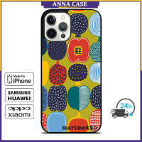 Marimekko325 Phone Case for iPhone 14 Pro Max / iPhone 13 Pro Max / iPhone 12 Pro Max / XS Max / Samsung Galaxy Note 10 Plus / S22 Ultra / S21 Plus Anti-fall Protective Case Cover