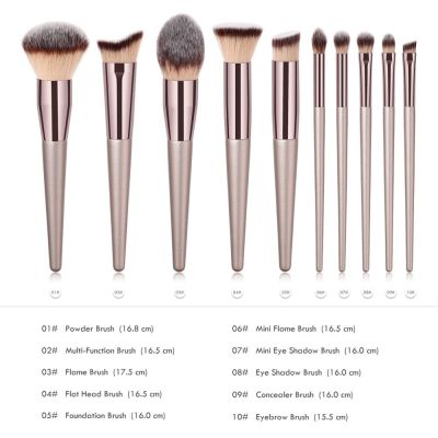 Single Makeup Brushes Tool Brush Champagne Gold Foundation Powder Blush Eyeshadow Kabuki Blending Make Up Brush Set Makeup Brushes Sets