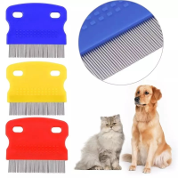 【YY】Dog Grooming Flea Comb Care Comb Cat Hair Brush Flea Removal Massage Comb Grooming Portable Tools