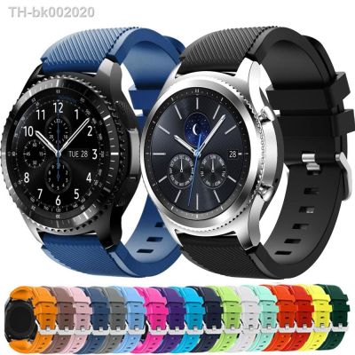 ✖ 20mm 22mm Band for Samsung Galaxy Watch 3/46mm/42mm/active 2/46 Gear s3 Frontier/S2/Sport silicone bracelet Huawei GT 2/2E strap