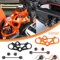 Ultrasupplier 5ชิ้นสำหรับ KTM RC390 RC 390 2022-2023แผ่นเครื่องป้องกันการกระแทกโครงล้อตัวเลื่อนด้านข้างด้านหน้ารถจักรยานยนต์ส้อมบนมือจับแคลมป์สามชั้น