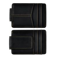 Cattle Male Real Leather Credit Card Cash Bill Holder Magnet Money Clip Slim Mini Handy Wallet Front Pocket Purse For Men 1017B