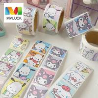 MMLUCK Cinnamoroll Adhensive Kuromi เครื่องเขียนป้ายการ์ตูนโน้ตบุ๊คโทรศัพท์มือถือสติ๊กเกอร์ไดอารี่อัลบั้มสติกเกอร์ตกแต่งสติกเกอร์