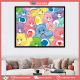 ครอสติสคริสตัล คริสตัลครอสติช ระบายสีตามตัวเลข แคร์แบร์ care bear ภาพปักครอสติชคริสตัล 5d ขนาด 30X40 ซม