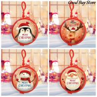 Round Shape Christmas Ornament Gift Mini Lovely Coin Purse Cute Cartoon Creative Wallets Money Earphone Holder Pouch Kids Adult