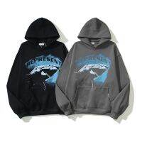 2023 NEWHigh Street Crเป็นตัวแทน ClO อย่างมากทำ Old American R High Street Loose Shark Hoodie