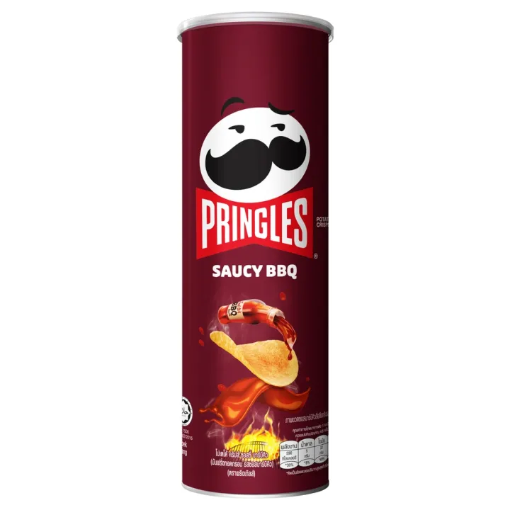 สินค้าขายดี##Pringles Potato Chips Saucy Bbq & Crisps 107g ส่งฟรี ...