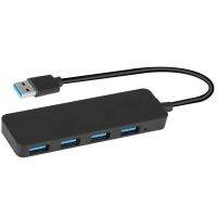 【Support-Cod】 USB Hub 4-Port USB 3.0 Hub, Ultra Extra USB Splitter ฮับข้อมูลแบบพกพาพร้อมสายเคเบิล30ซม