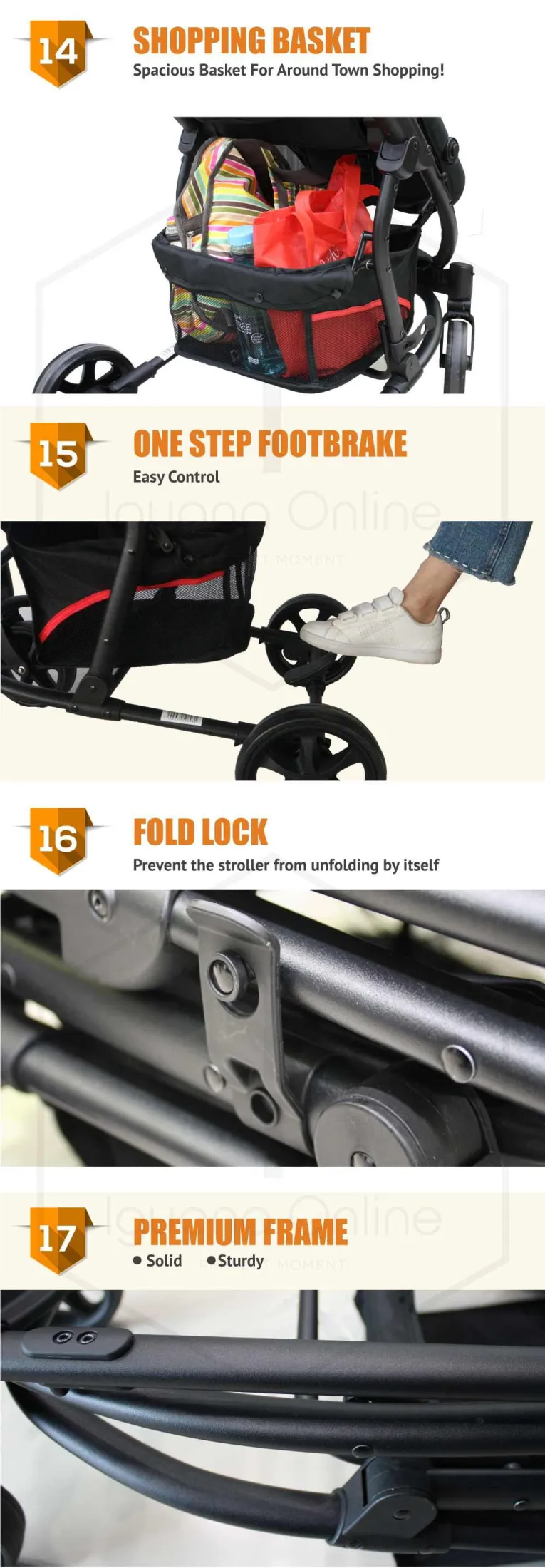 Sweet Heart Paris 2 In 1 Multifunctional Foldable Reversible And Convertible Travel System Pram Infant Toddler Baby Stroller Pushchair With Carrycot And Two Way Push Baby Cot For Sleep Bed