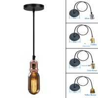 Retro Vintage Pendant Lights Nordic Minimalism Simple Industrial Hanging Lamps Edison E27 Lamp Holder Socket Ceiling Lamp