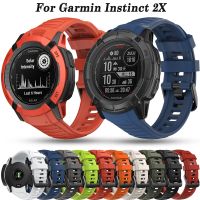 Tali Jam Tangan Silikon สำหรับสายนาฬิกาสายรัดข้อมือนาฬิกาอัจฉริยะ Garmin Instinct 2X สาย Instinct2x ทดแทนสายรัดข้อมือแบบสปอร์ต