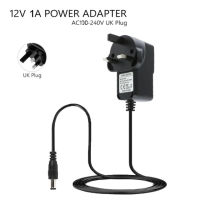 12 Volt 1A Switching Power Supply Adapter DC 12V 1A Charger Wall Plug Universal US EU UK selectable plugs