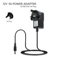 12V 1A DC PSU Charger Power Supply Adapter for CCTV Camera LED Strip UK Plug US EU UK selectable plugs