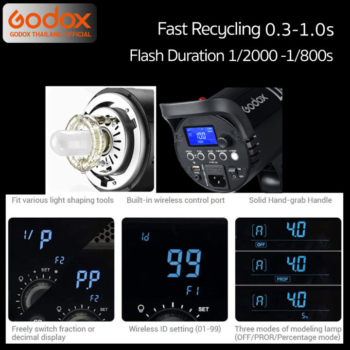 godox-flash-ds400ii-400w-5600k-bowen-mount-รับประกันศูนย์-godox-thailand-3ปี-ds400-ii