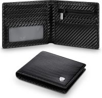 ZZOOI Teehon New Business Wallet  RFID Blocking Multi Card Slots With Zipper Coin Clip Mens Wallet Fashion Coin Purse