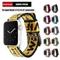 ❦ Nylon Strap For Apple Watch Band 44mm 40mm 45mm 41mm 38mm 42mm Sport Braided Band iwatch Series 7 se 5 6 8 ultra 49mm Bands