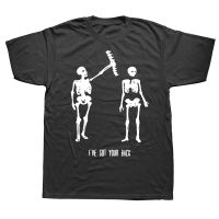 ผู้ชายคุณภาพสูง Novelty Awesome I Ve Got Your Back Skeleton Novelty T เสื้อผ้าฝ้าย Streetwear แขนสั้นวันเกิดของขวัญฤดูร้อนสไตล์เสื้อยืด