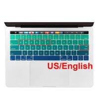 Us Enter English Rainbow Keyboard ซิลิโคนสำหรับ Macbook Pro 13Quot; 2019 A2159 Mac Book Pro 15Quot; A1706 A1707พร้อม Touch Bar