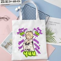 Anime Seraph of The End  Hiiragi Shinoa Graphic Handbags Shoulder Bags Casual Shopping Girls Handbag Women Elegant Canvas Bag Picture Hangers Hooks