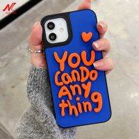 【 AN boutique 】 เคสตัวอักษรเรืองแสงสำหรับ iPhone 13 Pro Max 11 12 Pro Xs Max iPhone Xr 7 8 Plus ผิวรู้สึกส่งเสริมของขวัญ Shockproof Cover